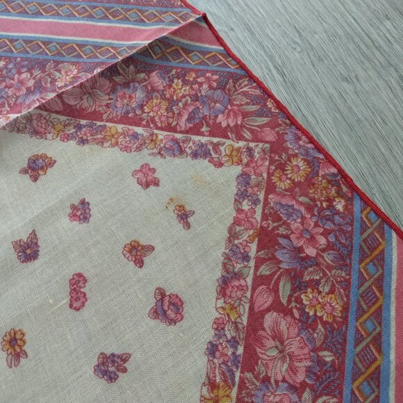 Vintage Placemats Napkins Set Floral Calico 3 Mats 8 Napkins Boho Retro Kitchen - Picture 4 of 8